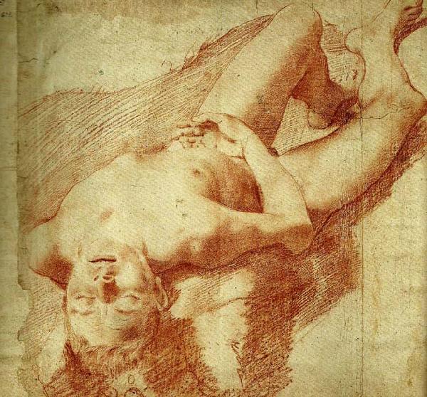 Annibale Carracci liggande naken yngling china oil painting image
